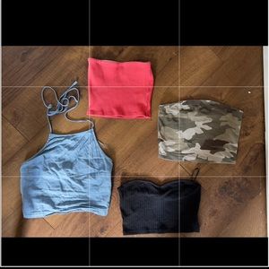 BUNDLE , Urban Outfitters, Hollister, Garage, Shein crop tops All size small